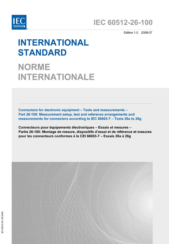 Cover IEC 60512-26-100:2008